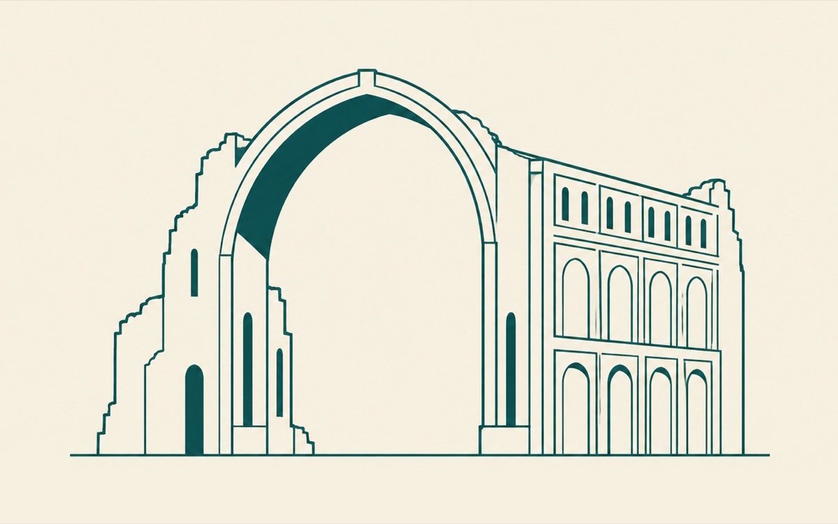 رسم: طاق كسرى